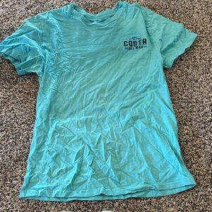 Costa Turquoise Logo Short Sleeve Tee